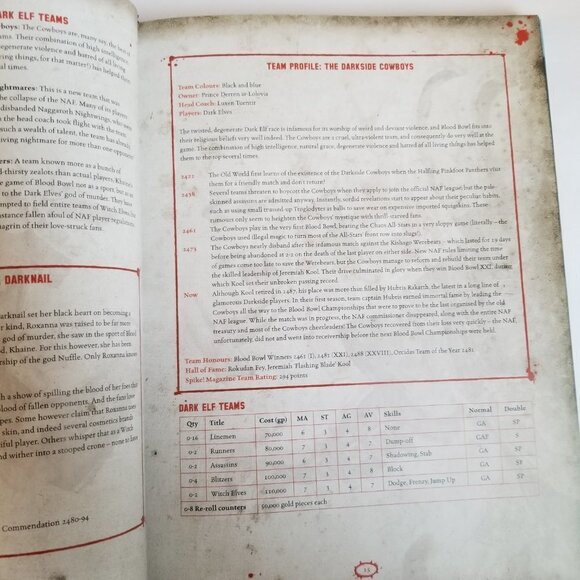 Blood Bowl The Inaugural Blood Bowl Almanac Games Workshop Fantasy Football - Picture 10 of 14